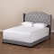 Baxton Studio Aden Modern Grey Upholstered King Size Bed 149-8972 - alternate 3